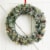 Glitzhome 30 Inch Pre-Lit Glittered Pine Cone Christmas Wreath with 50 Warm White Lights Perspective: left