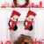 Glitzhome Two Pack 19 Inch Length Hooked Stocking, 3D Penguin Perspective: left