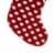 Glitzhome Two Pack 21 Inch Length Fabric Christmas Stocking - Pompom Perspective: left