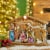 Glitzhome Lighted Resin Nativity Perspective: left
