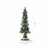 Glitzhome 20 Inch Tall Resin Christmas Red Berry Table Tree Decor Perspective: left