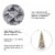 Glitzhome 7.5 Feet Flocked Layered Spruce Faux Christmas Tree with 350 Warm White Lights Perspective: left