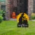 Glitzhome 30 Inch Tall Halloween Wooden & Metal Witch Yard Stake or Wall Decor Perspective: left