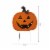Glitzhome 31.75 Inch Tall Halloween Wooden&Metal Pumpkin Stake or Wall Decor Perspective: left