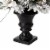 Glitzhome Set of Two 4 Feet Pre-Lit Pine Faux Christmas Porch Tree with 100 Warm White Lights Perspective: left