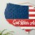 Glitzhome 32.25 Inch Length Wooden Patriotic America Map Wall Decor Perspective: left