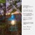 Glitzhome 9.75 Inch Solar-Powered Metal Hanging Light, Edison Bulb for Porch & Umbrella Perspective: left