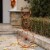 Glitzhome Bicycle Wheel Pumpkin Porch Sign for Harvest Thanksgiving Decor Perspective: left