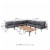 Glitzhome 9-Piece All-Weather Aluminum Patio Conversation Sets with Coffee Table Perspective: left