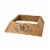 Glitzhome 40 Inch Length Natural Wooden Trapezoid Farm Fresh Christmas Tree Collar Perspective: left