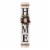 Glitzhome 8 Inch x 42 Inch Tall Wooden Home Porch Sign with 3 Changeable Wreaths - White Perspective: left