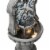 Glitzhome 35.25 Inch H European Style Outdoor Fountain with LED Light Faux Mosaic Pedestal Perspective: left