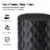 Glitzhome 17.25 Inch Black Diamond Textured Garden Stool/Planter Stand/Accent Table Perspective: left