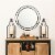 Glitzhome 22 Inch Tall Black Metal Lantern Frame Modern Farmhouse Decor Perspective: left