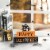 Glitzhome 9.5 Inch Length Happy Halloween Wooden Haunted House Block Sign Perspective: left