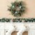 Glitzhome 24 Inch Diameter Frosted Ornament, Berry & Pinecone Wreath Perspective: left