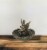 Baphomet Goat Head Ritual Altar Bronze Finish Backflow Incense Burner 5 Inches Perspective: left