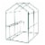 Glitzhome 24.5 Sq'ft Portable PVC Walk-in Greenhouse, Two Tier 2 Shelves Perspective: left
