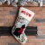 Glitzhome 20 Inch Length Hooked Stocking, Cat Perspective: left