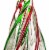 Glitzhome Glass Christmas Tree Table Decoration Perspective: left