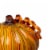 Glitzhome Tall Multi Striped Glass Short Pumpkin, 5.95 Inch Diameter X 5.00 Inch Perspective: left