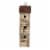 Glitzhome Distressed Solid Wood & Metal Birdhouse Perspective: left