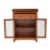 Glitzhome 32 Inch Tall Wooden Shelved Floor Storage Cabinet with 1 Drawer and Double Doors Perspective: left