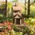 Glitzhome Extra-Large Rustic Natural Wood & Metal Birdhouse Perspective: left