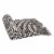 Glitzhome Acrylic Houndstooth Woven Tassel Throw - Black/White Perspective: left
