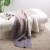 Glitzhome Knitted Polyester Feather Yarn Tricolor Throw Blanket Perspective: left