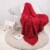 Glitzhome Knitted Chenille Fabric Throw Blanket - Red Perspective: left