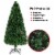6Ft Pre-Lit Fiber Optic PVC Christmas Tree Metal Holiday Perspective: left
