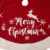 Glitzhome Fabric Merry Christmas Tree Skirt - Red/White Perspective: left
