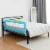 69'' Breathable Baby Children Toddlers Bed Rail Guard Safety Swing Down Blue Perspective: left