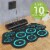 PAXCESS 9 Pad Electronic Drum Set with Headphone Jack, Speakers and Drum Sticks Perspective: left