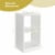 Hivvago 2 Pieces 2-tier Bookcase Set with Anti-toppling Device Perspective: left