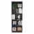 Home 4 Shelves Bookcase with Multi-Tiered Storage Perspective: left