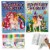 26Pc Activity Coloring Books Set Unicorn Glitter Gel Color Pens Kids Drawing Kit Perspective: left