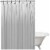 Gray Shower Curtain Liner Magnetic 70 X 72 Waterproof Heavy Duty Vinyl Bathroom Perspective: left