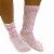 2 Pairs Pink Girls Soft Slouch Socks Plush Cotton Thick Knit Scrunch Junior 6-8 Perspective: left