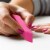 Neliblu Premium Pencil Erasers High Quality Bright Neon Chiseled Erasers 6 Pack Perspective: left
