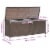 vidaXL Patio Storage Box Brown 47.2 x19.7 x23.6 Poly Rattan Perspective: left