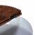 vidaXL Coffee Table Solid Reclaimed Wood White Bowl Shape Perspective: left