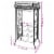 vidaXL Wine Rack with Glass Holder for 9 Bottles Metal Perspective: left