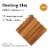vidaxl 10 pcs Acacia Decking Tiles 11.8 x11.8 Vertical Pattern Perspective: left