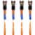 SafeStrap Ratchet Strap 13 Feet Orange - 3500 lbs Capacity - Set of 4 Perspective: left