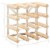 vidaXL Wine Rack for 12 Bottles Solid Pinewood Perspective: left