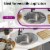 vidaXL Kitchen Sink, Drop-in Sink, Single Bowl, Ø22.4 Inches Stainless Steel Perspective: left