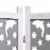 vidaXL 4-Panel Room Divider Gray 55.1 x65 Solid Wood Perspective: left