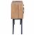 vidaXL Side Cabinet 55.1 x11.8 x29.5 Solid Teak Perspective: left